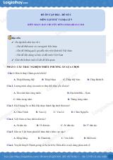 Đề kiểm tra học kì 1 Lịch sử và Địa lí 5 - Đề số 2